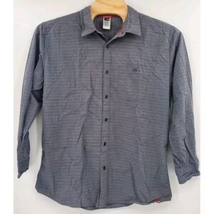 North Face Men's Outdoor Hiking Gray Long Sleeve Shirt Men's Size XXL 2XL